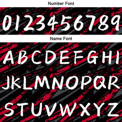 Benutzerdefinierte Schwarz Rot Kurzarm-Kapuzenpullover für Männer Frauen Hemden mit Kapuzen gedruckt Name Logo