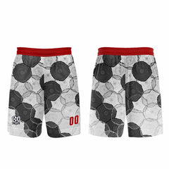 Benutzerdefinierte Weiß Rot Grau Trikots für Männer Frauen Personalisierte Fußball Uniformen für Erwachsene und Kind