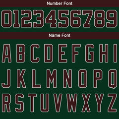 Benutzerdefinierte Varsity-Jacke. Letterman-Jacke für Männer, Frauen und Jugendliche Grün Weiß