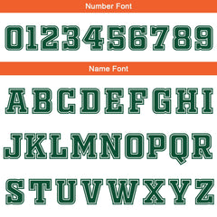 Benutzerdefinierte Weiß Orange Grün Reversible Basketball Jersey Personalisierte Print Name Nummer Logo