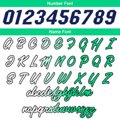 Benutzerdefinierte Reversible Basketball Jersey Personalisierte Print Name Nummer Logo Weiß-Grün- Marine