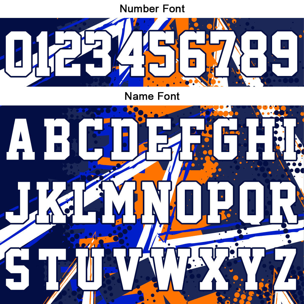 Benutzerdefinierte Reversible Basketball Jersey Personalisierte Print Name Nummer Logo Royal&Orange