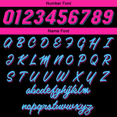 Benutzerdefinierte Schwarz Rosa Hellblau Kurzarm-Kapuzenpullover für Männer Frauen Hemden mit Kapuzen gedruckt Name Logo