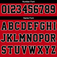 Benutzerdefinierte Rot Weiß Schwarz Reversible Basketball Jersey Personalisierte Print Name Nummer Logo