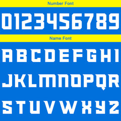 Kundenspezifisches Basketball Fußball Schießen langes T-Shirt für Erwachsene und Kinder Gelb&Royal