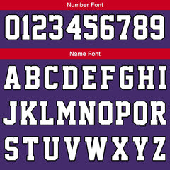 Benutzerdefinierte Lila Weiß Rot Reversible Basketball Jersey Personalisierte Print Name Nummer Logo