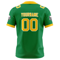 Benutzerdefinierte Grün Gelb Fußball Trikots Personalisierter Name Nummer Logo