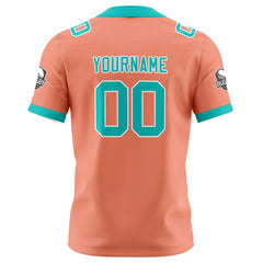 Benutzerdefinierte Rosa Cyan Fußball Trikots Personalisierter Name Nummer Logo