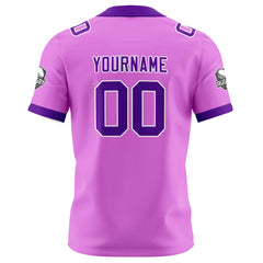 Benutzerdefinierte Rosa Lila Fußball Trikots Personalisierter Name Nummer Logo