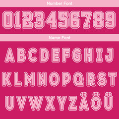 Benutzerdefinierte Rosa Rot Pink Reversible Basketball Jersey Personalisierte Drucken Name Nummer Logo