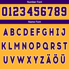 Benutzerdefinierte Gelb Lila Reversible Basketball Jersey Personalisierte Drucken Name Nummer Logo