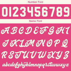 Maßgeschneiderte Rosa Creme Weiß Letterman Varsity Jacket Individuelle Stickerei Druck nach Ihrem Wunsch