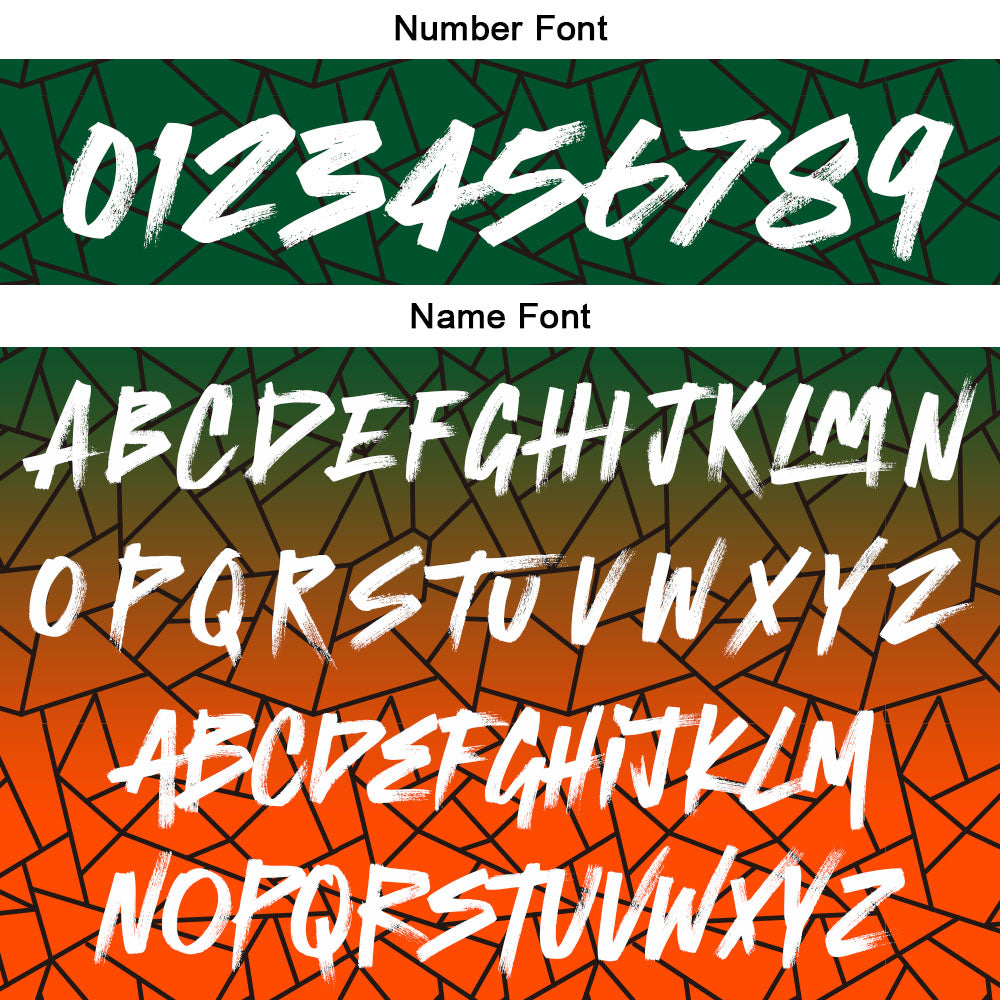 Benutzerdefinierte Reversible Basketball Jersey Personalisierte Print Name Nummer Logo Color Flaw-Grün&Orange