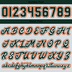 Maßgeschneiderte Hellgrau Orange Letterman Varsity Jacket Individuelle Stickerei Druck nach Ihrem Wunsch