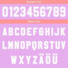 Benutzerdefinierter Lila Rosa Weiß Farbverlauf Basketball Jersey Uniform Anzug gedruckt Ihr Logo Name Nummer