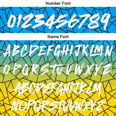 Benutzerdefinierte Reversible Basketball Jersey Personalisierte Print Name Nummer Logo Flaw- Hellblau&Gelb