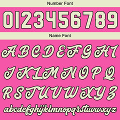 Benutzerdefinierte Verlauf Varsity-Jacke. Letterman-Jacke Pink