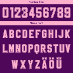 Benutzerdefinierter Lila Rosa Farbverlauf Basketball Jersey Uniform Anzug gedruckt Ihr Logo Name Nummer