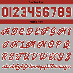 Benutzerdefinierte Rot Grau Varsity-Jacke. Letterman-Jacke für Männer, Frauen und Jugendliche