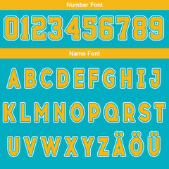Benutzerdefinierte Cyan Gelb Reversible Basketball Jersey Personalisierte Drucken Name Nummer Logo