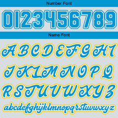 Maßgeschneiderte Grau Blue Letterman Varsity Jacket Individuelle Stickerei Druck nach Ihrem Wunsch