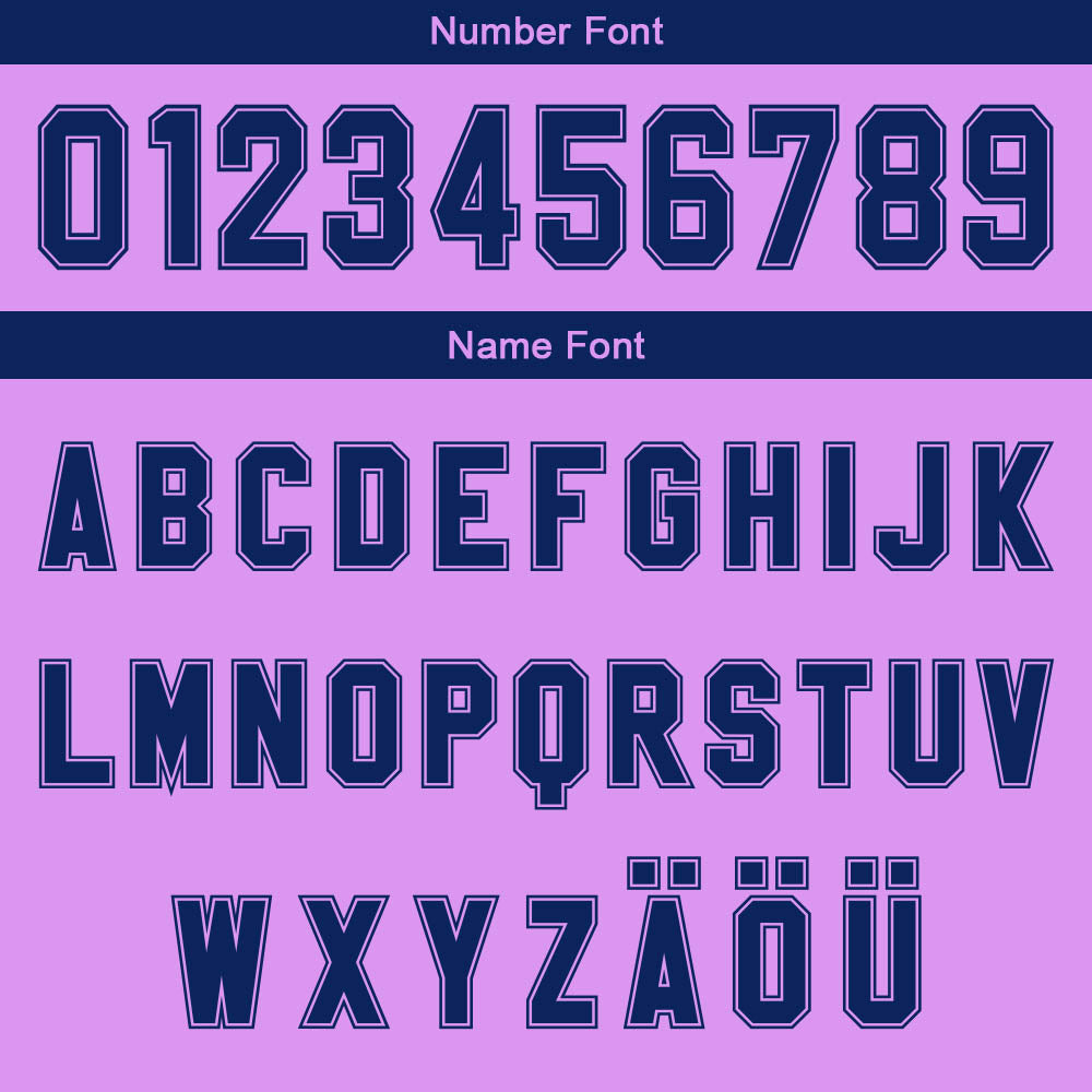 Benutzerdefinierter Helllila Dunkelblau Farbverlauf Basketball Jersey Uniform Anzug gedruckt Ihr Logo Name Nummer