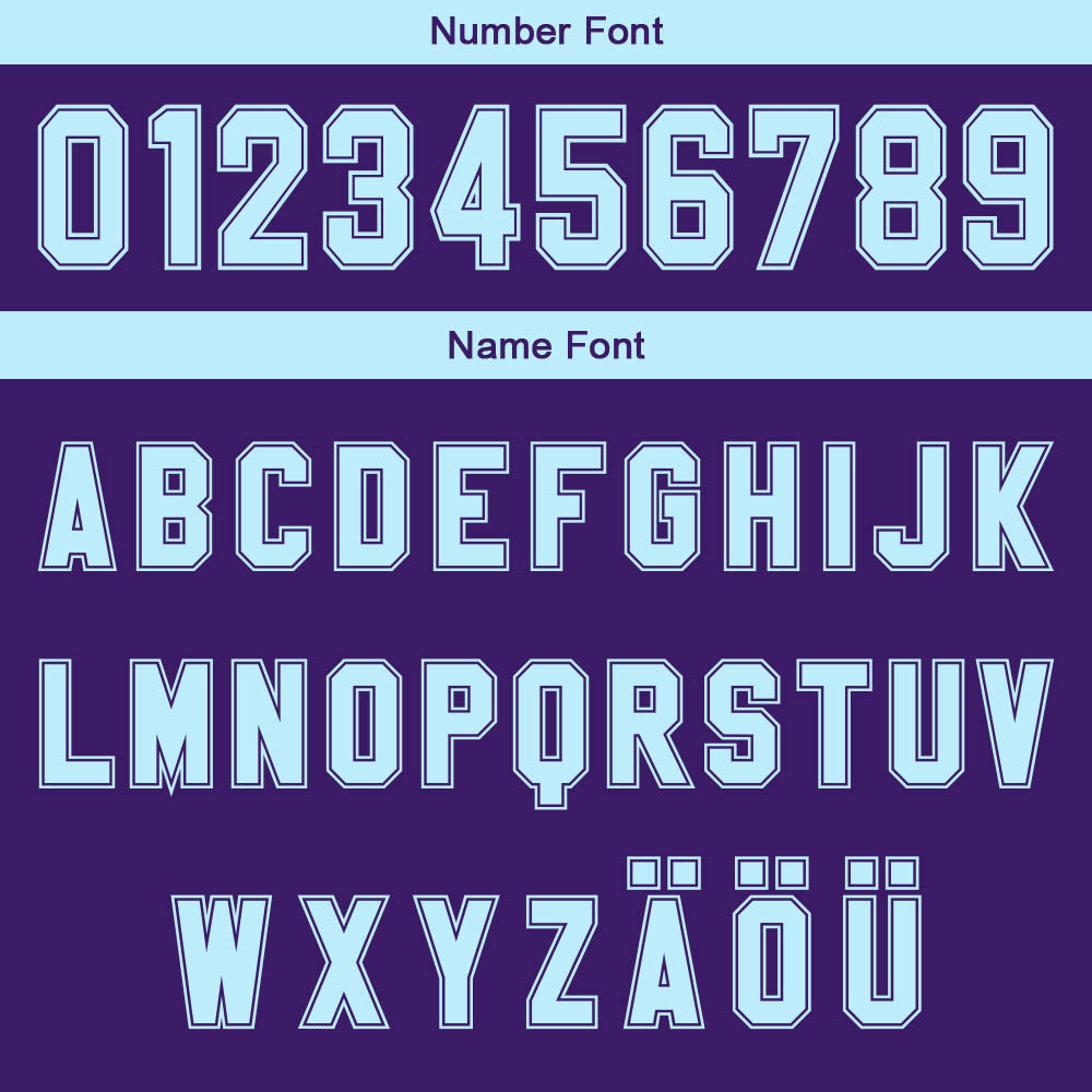 Benutzerdefinierter Lila Hellblau Farbverlauf Basketball Jersey Uniform Anzug gedruckt Ihr Logo Name Nummer