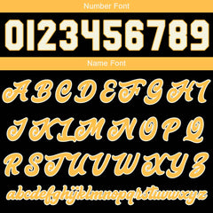 Maßgeschneiderte Schwarz Gelb Letterman Varsity Jacket Individuelle Stickerei Druck nach Ihrem Wunsch