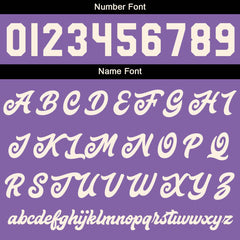 Maßgeschneiderte Lila Schwarz Letterman Varsity Jacket Individuelle Stickerei Druck nach Ihrem Wunsch