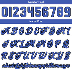 Benutzerdefinierte Verlauf Varsity-Jacke. Letterman-Jacke Weiß Blau