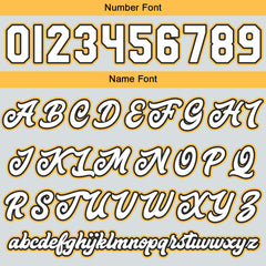 Maßgeschneiderte Hellgrau Gelb Letterman Varsity Jacket Individuelle Stickerei Druck nach Ihrem Wunsch