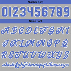 Benutzerdefinierte Blau Grau Varsity-Jacke. Letterman-Jacke für Männer, Frauen und Jugendliche