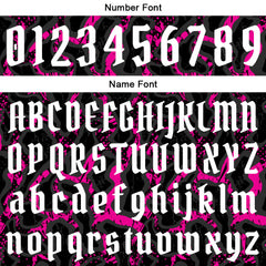 Benutzerdefinierte Schwarz Rosa Kurzarm-Kapuzenpullover für Männer Frauen Hemden mit Kapuzen gedruckt Name Logo