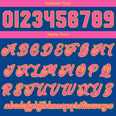 Benutzerdefinierte Verlauf Varsity-Jacke. Letterman-Jacke Royal Rosa