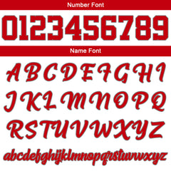 Benutzerdefinierte Varsity-Jacke. Letterman-Jacke für Männer, Frauen und Jugendliche Weiß Rot