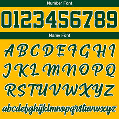 Benutzerdefiniert Grün Gelb Hoodie Personalisiert Männer Pullover Hoodie Gedruckt Team Name Number Logo für Frauen