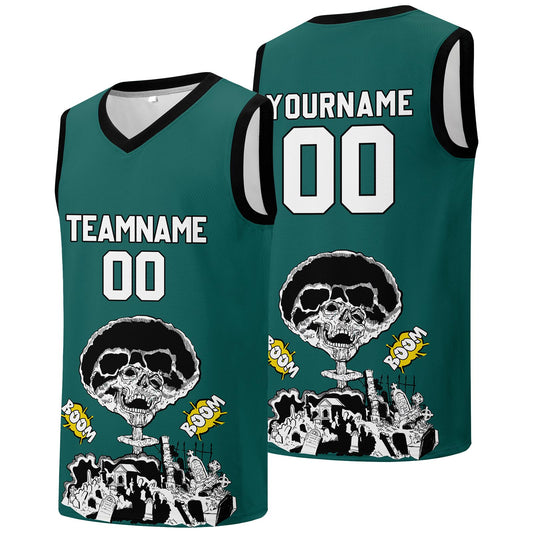 Individuelle Basketball-Jersey für Männer und Frauen. Gestickter und gedruckter Name, Nummer und Logo