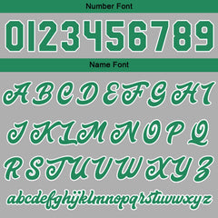 Benutzerdefinierte Grün Grau Varsity-Jacke. Letterman-Jacke für Männer, Frauen und Jugendliche