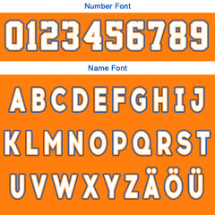 Benutzerdefinierte Orange Weiß Blau Reversible Basketball Jersey Personalisierte Drucken Name Nummer Logo
