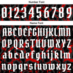 Benutzerdefinierte Schwarz Rot Kurzarm-Kapuzenpullover für Männer Frauen Hemden mit Kapuzen gedruckt Name Logo