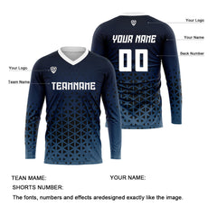 Kundenspezifisches Blau Weiß Basketball Fußball Schießen langes T-Shirt für Erwachsene und Kinder