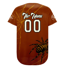 Benutzerdefiniert Braun Weiß Personalisierter Baseball Jersey mit Farbverlauf Team Uniform mit Namen und Nummer