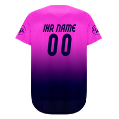 Benutzerdefiniert Lila Marine Personalisierter Baseball Jersey mit Farbverlauf Team Uniform mit Namen und Nummer