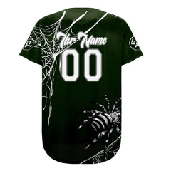 Benutzerdefiniert Grün Weiß Personalisierter Baseball Jersey mit Farbverlauf Team Uniform mit Namen und Nummer