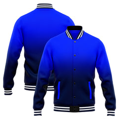 Benutzerdefinierte Verlauf Varsity-Jacke. Letterman-Jacke Royal Marine
