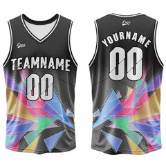 Benutzerdefinierter Schwarz Basketball Jersey Uniform Anzug gedruckt Ihr Logo Name Nummer