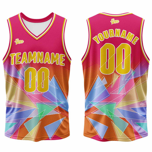 Benutzerdefinierter Orange Rot Basketball Jersey Uniform Anzug gedruckt Ihr Logo Name Nummer