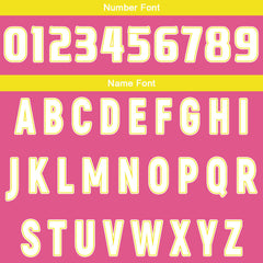 Benutzerdefinierte Rosa Gelb Reversible Basketball Jersey Personalisierte Drucken Name Nummer Logo