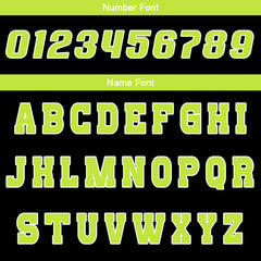 Benutzerdefinierte Schwarz Lichtgrün Reversible Basketball Jersey Personalisierte Drucken Name Nummer Logo