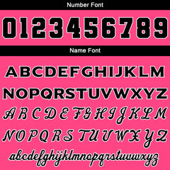 Benutzerdefinierte Varsity-Jacke. Letterman-Jacke für Männer, Frauen und Jugendliche Rosa Schwarz